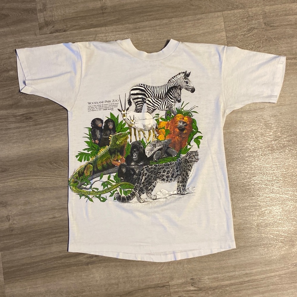 Vintage Single Stitch 1987 Seattle Woodland Park Zoo T-shirt